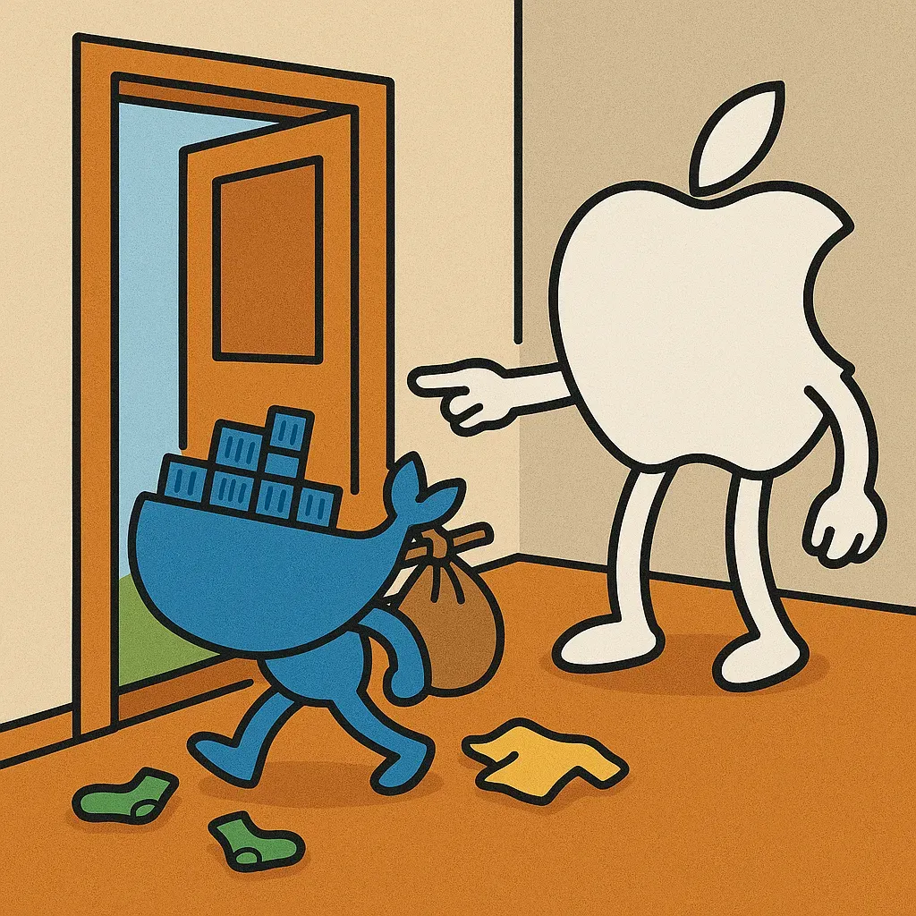 Apple Tossing Out Docker